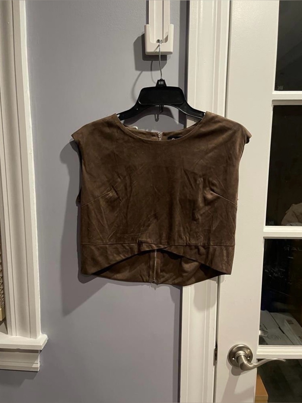 Pamillo Suede crop vest